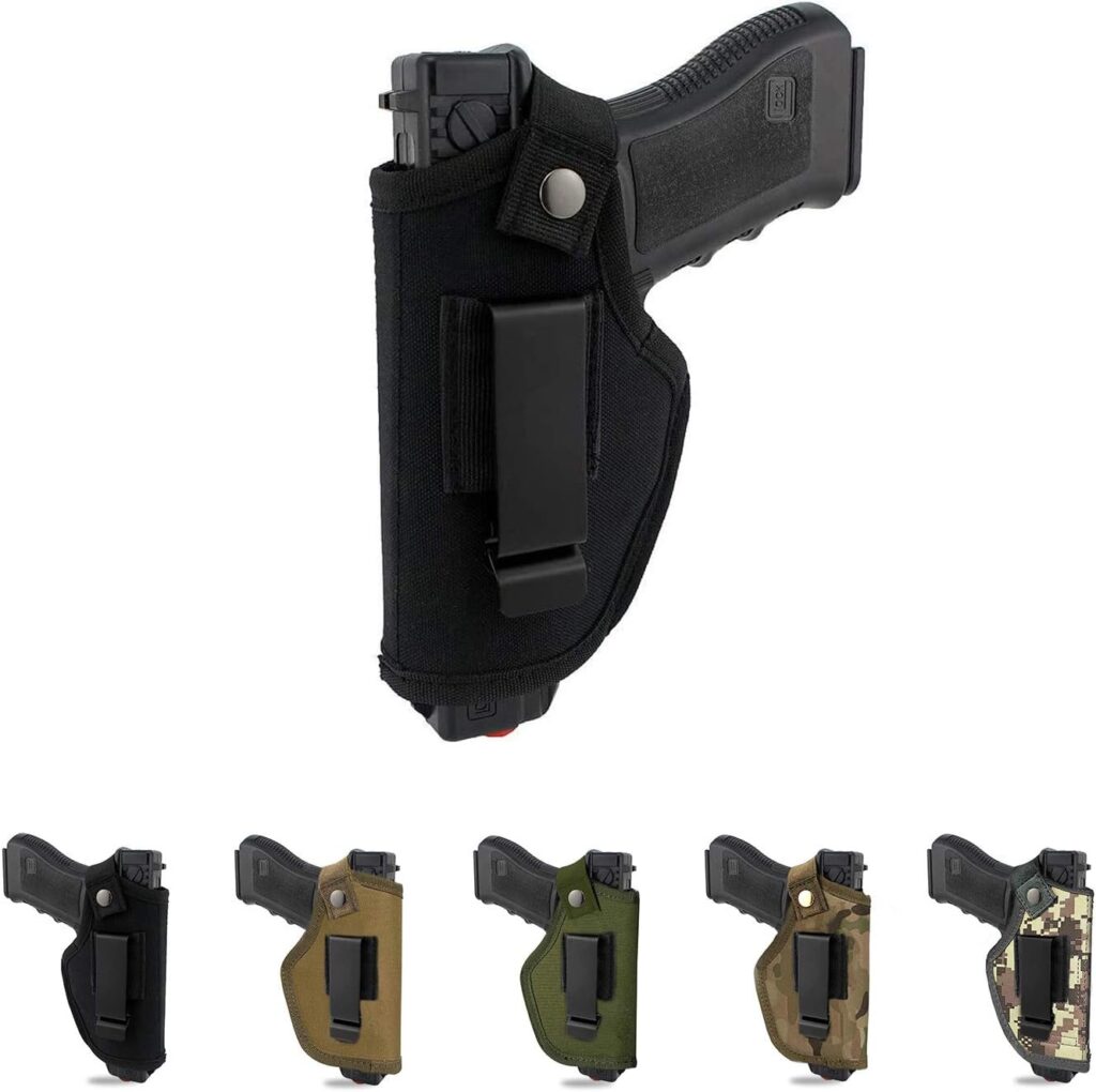 Concealed Carry Holster Metal Clip IWB OWB Holster Waistband Airsoft Pistol Handguns Holster for Right Left Hand Draw