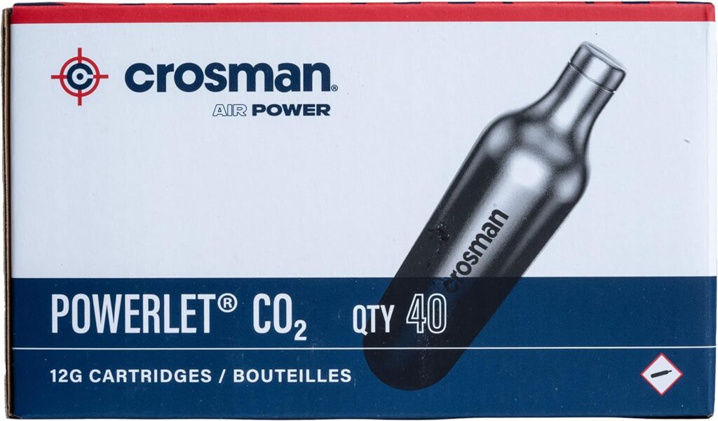 Crosman 40-Count 12-Gram CO2 Cartridges For Air Rifles And Air Pistols 23140-N