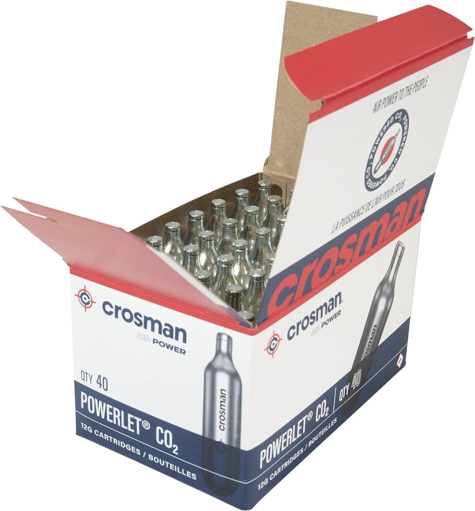 Crosman 40-Count 12-Gram CO2 Cartridges For Air Rifles And Air Pistols 23140-N