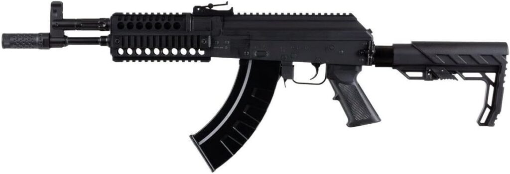 Crosman CAK1 Full Auto AK1 (Black) CO2 Powered, Full Auto BB Air Rifle with Folding Stock, Black