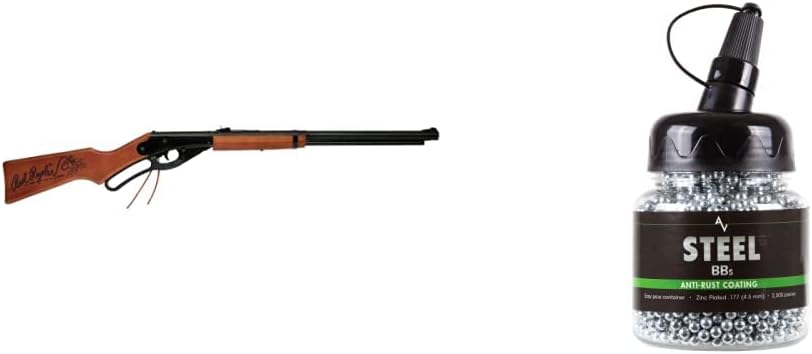 Daisy Outdoor Products Model 1938 Red Ryder BB Gun, Wood Grain, Overall Length: 35.4 Inch