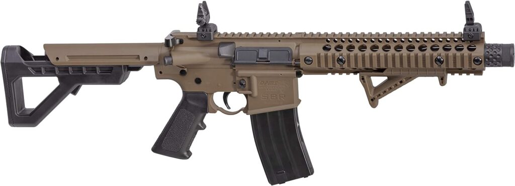 DPMS Full Auto SBR CO2-Powered BB Air Rifle with Dual Action Capability