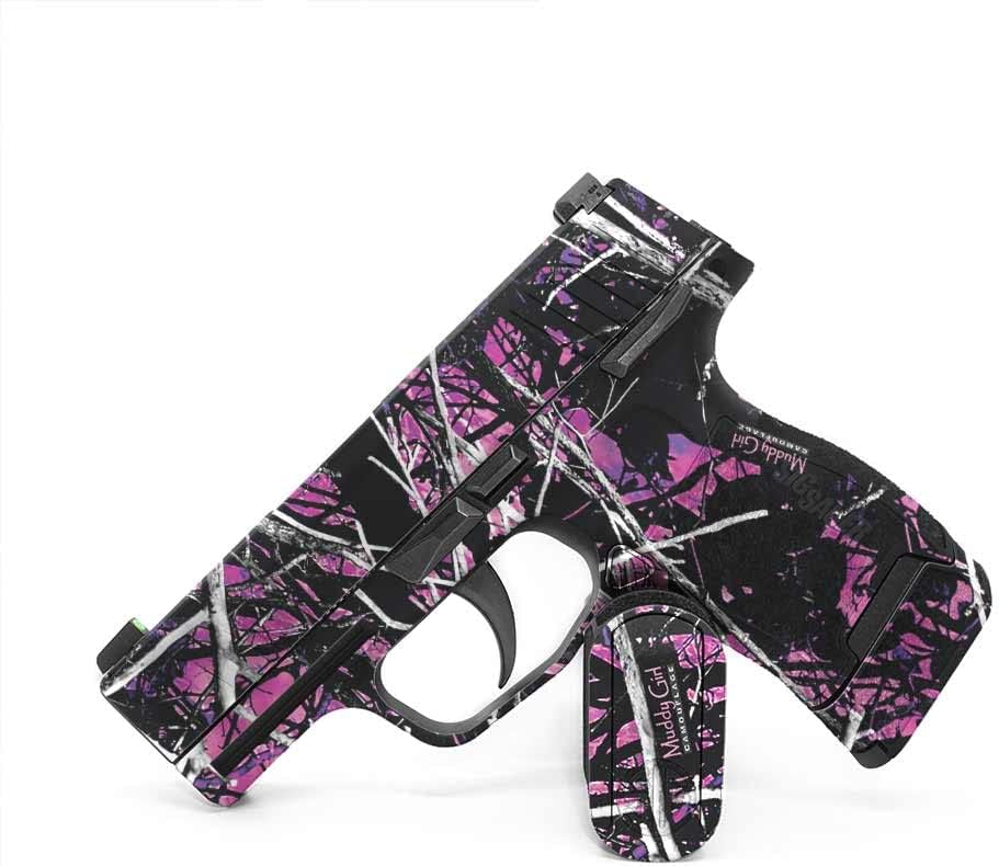 GunSkins Pistol Skin Compatible with Sig Sauer P365 - Vinyl Gun Wrap with Precut Pieces - Easy to Install - 100% Waterproof Non-Reflective Matte Finish - Made in USA - GS Hand Cannon