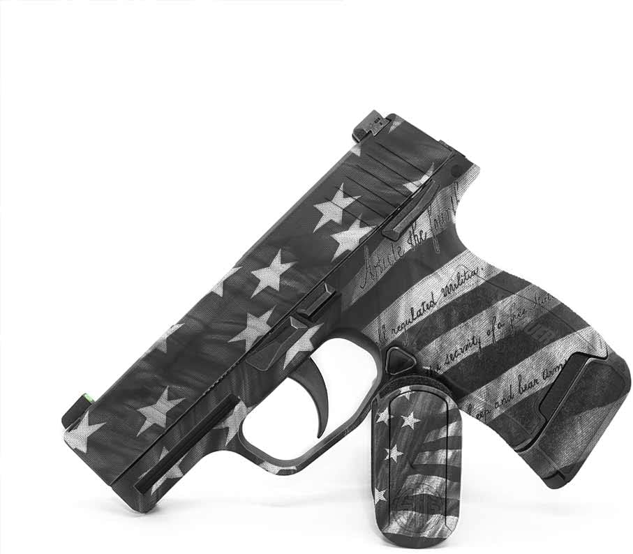 GunSkins Pistol Skin Compatible with Sig Sauer P365 - Vinyl Gun Wrap with Precut Pieces - Easy to Install - 100% Waterproof Non-Reflective Matte Finish - Made in USA - GS Hand Cannon