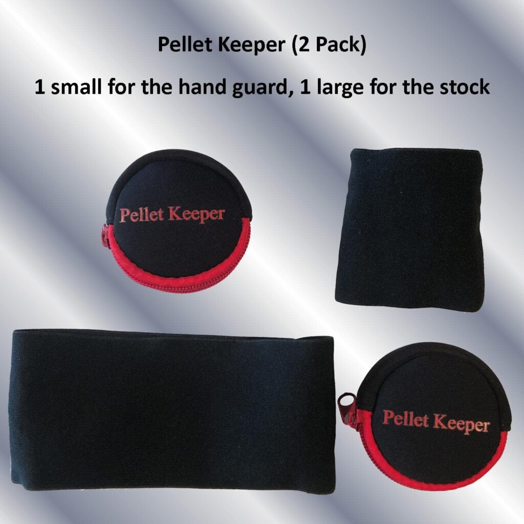 Keyfit Tools Air Rifle Pellet Keeper .177 .22 BB Ammo Bullet Clip Holder (2 Pack) Store  Access Pellets  Magazines On The Gun Stock Or Barrel Neoprene Pouch Holds Air Rifle Pellets Secure  Quiet