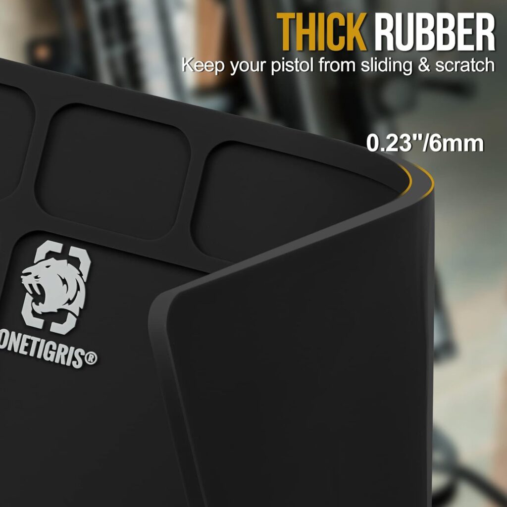 OneTigris Gun Cleaning Mat - Small Anti Slip Rubber Waterproof ScratchOil Resistant Durable, 16.0 x10.0 Black
