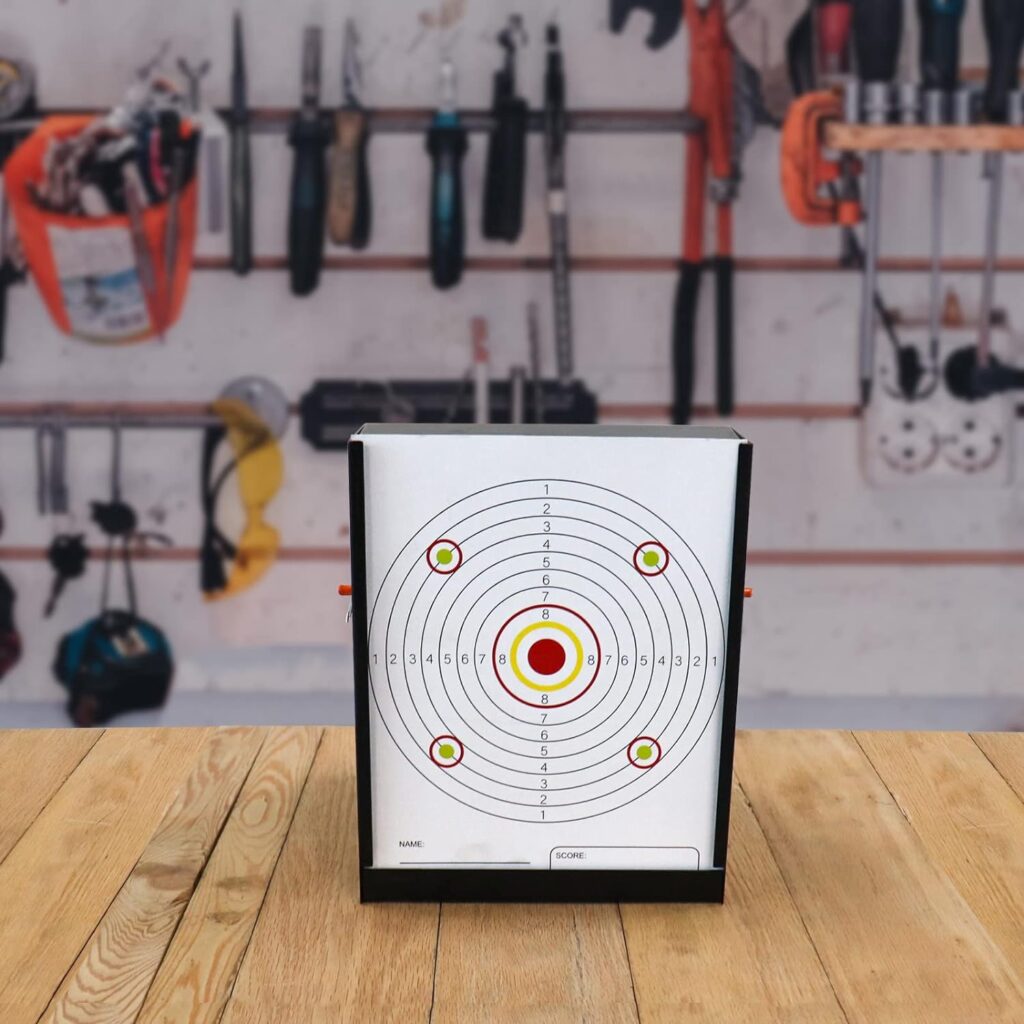 Highwild BB Trap Target (Airgun Only) with 10pcs 7 X 9 Paper Targets and 2 Spinner Targets