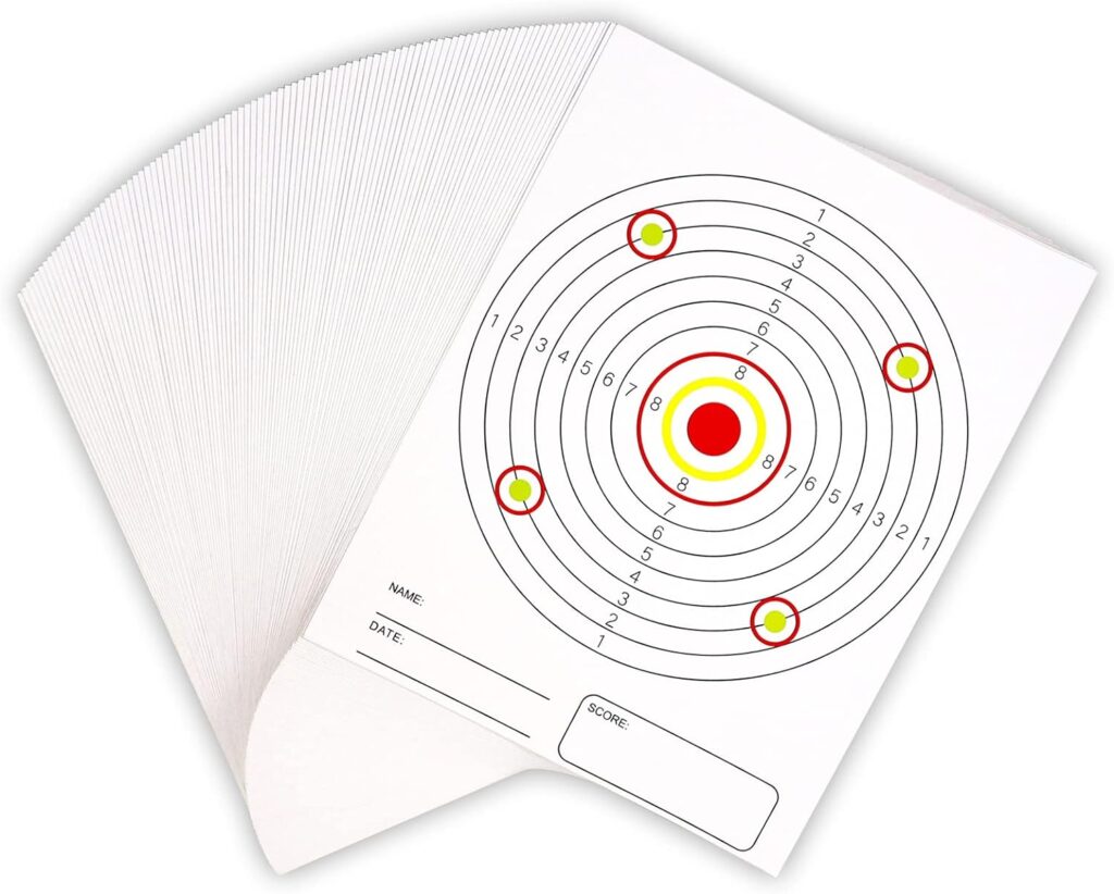 Highwild BB Trap Target (Airgun Only) with 10pcs 7 X 9 Paper Targets and 2 Spinner Targets